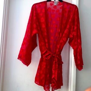 Red Robe with night gown